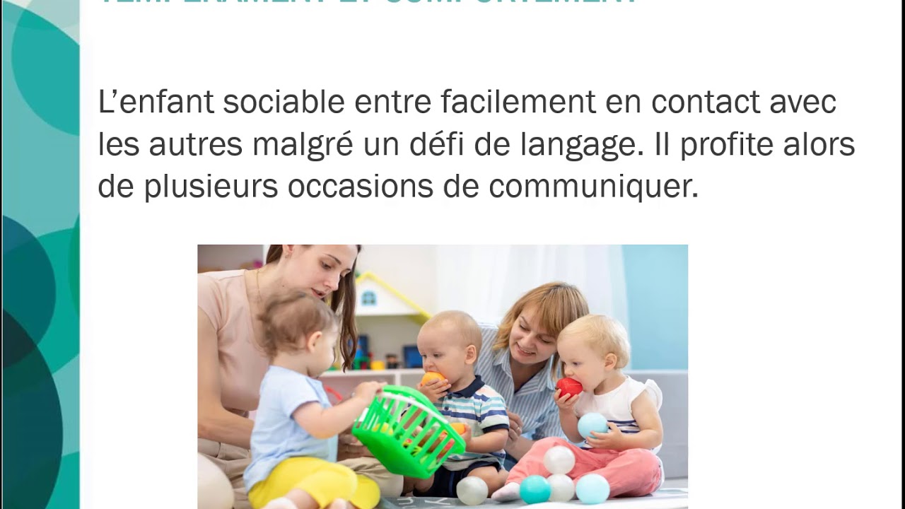 Facteurs qui influencent le développement du langage