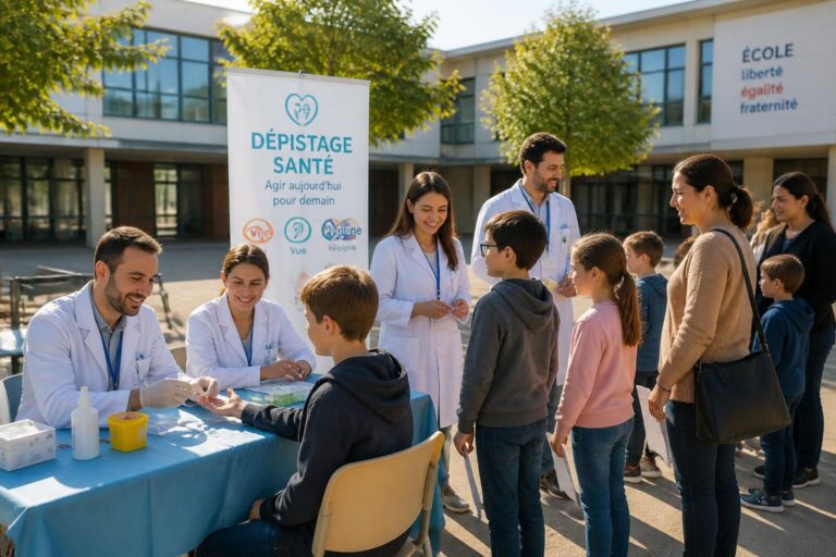 pour la rentrée, des experts se rendront directement à l'école afin de dépister vos enfants. participez au vote pour soutenir cette initiative essentielle à leur santé.