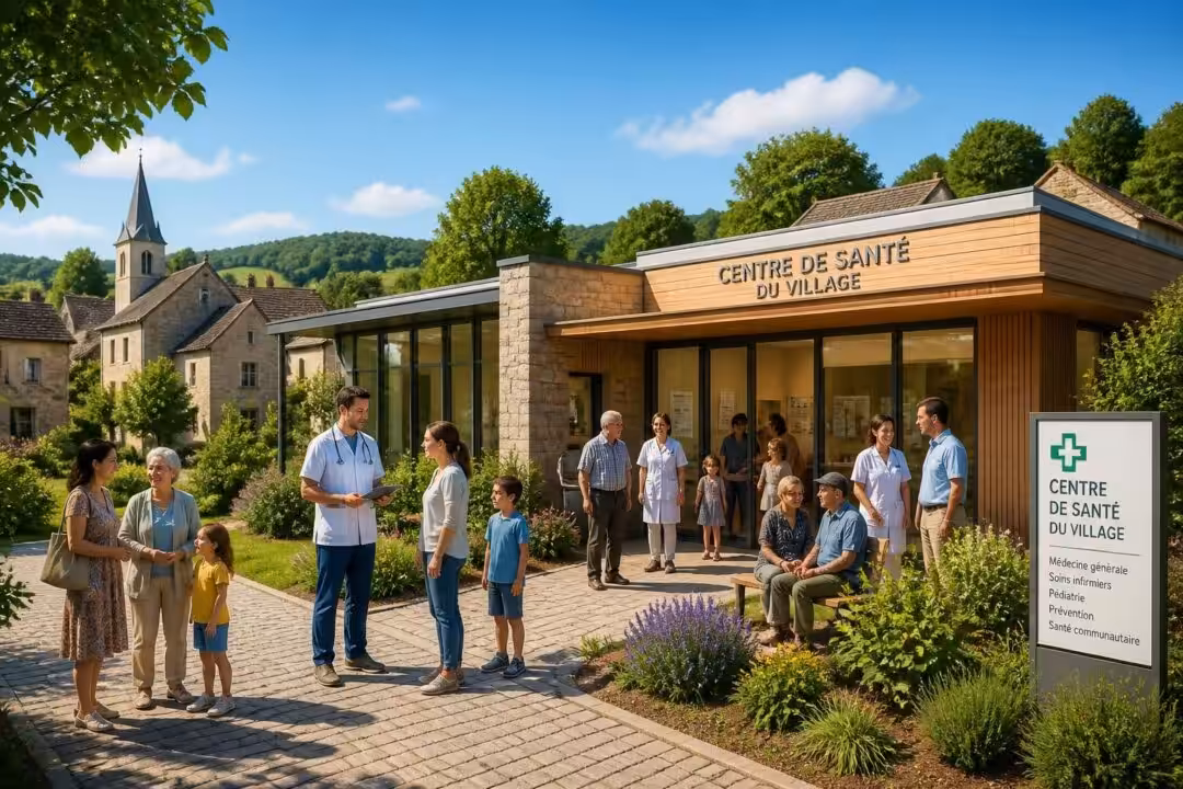 découvrez comment le projet de centre de santé au cœur du village prend vie, offrant un accès facilité aux soins pour tous les habitants.